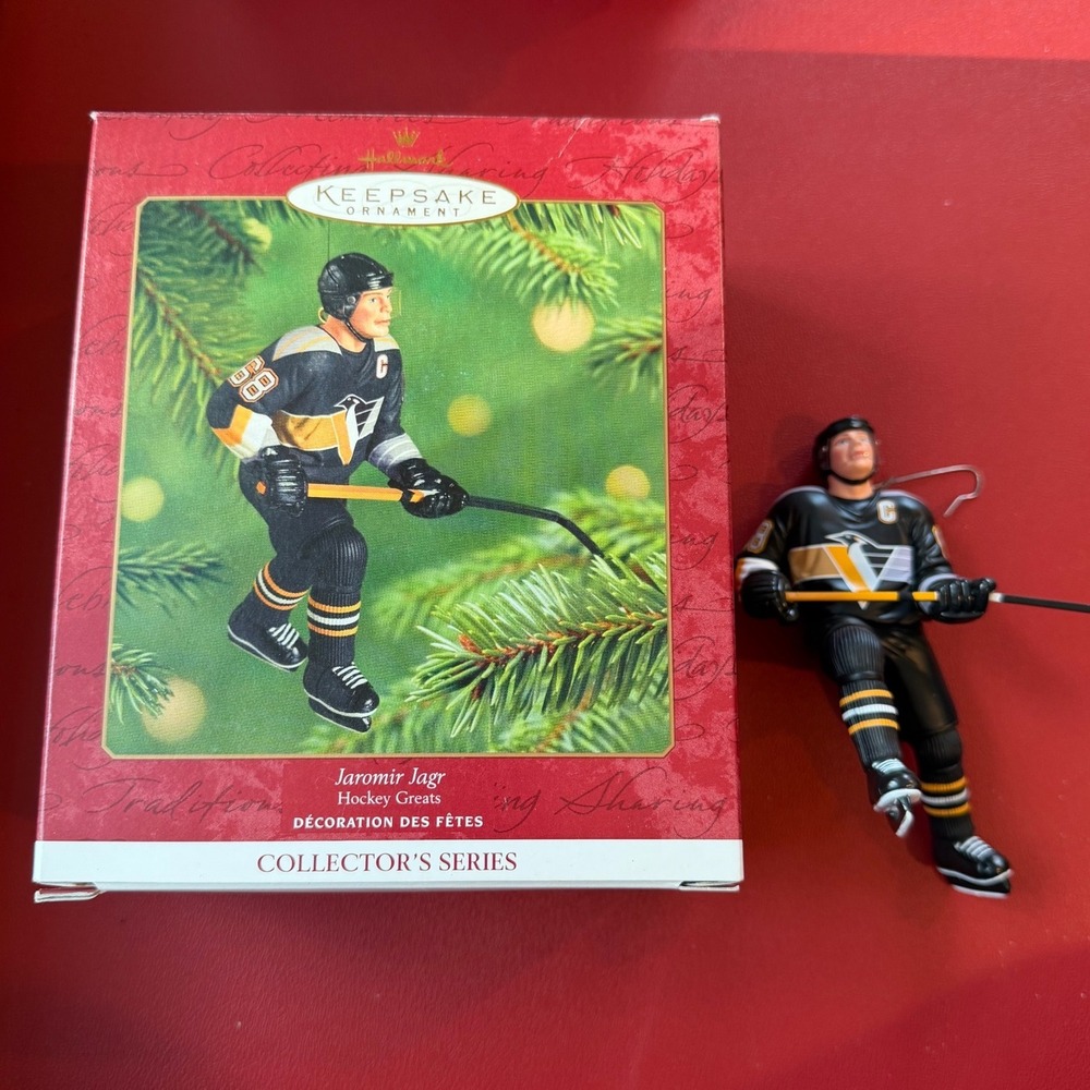 Hallmark Keepsake Jaromir Jagr Hockey Greats Ornament '01 Pittsburgh Penguins 68